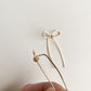 BOW THREADER EARRINGS