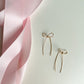 BOW THREADER EARRINGS