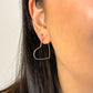 HEART THREADER EARRINGS
