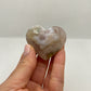 GEMSTONE HEART - GREEN FLOWER AGATE