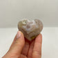 GEMSTONE HEART - GREEN FLOWER AGATE