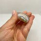 GEMSTONE HEART - GREEN FLOWER AGATE