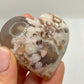 GEMSTONE HEART - GREEN FLOWER AGATE