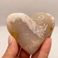 GEMSTONE HEART - FLOWER AGATE