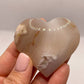 GEMSTONE HEART - FLOWER AGATE