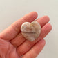GEMSTONE HEART - FLOWER AGATE