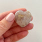 GEMSTONE HEART - FLOWER AGATE