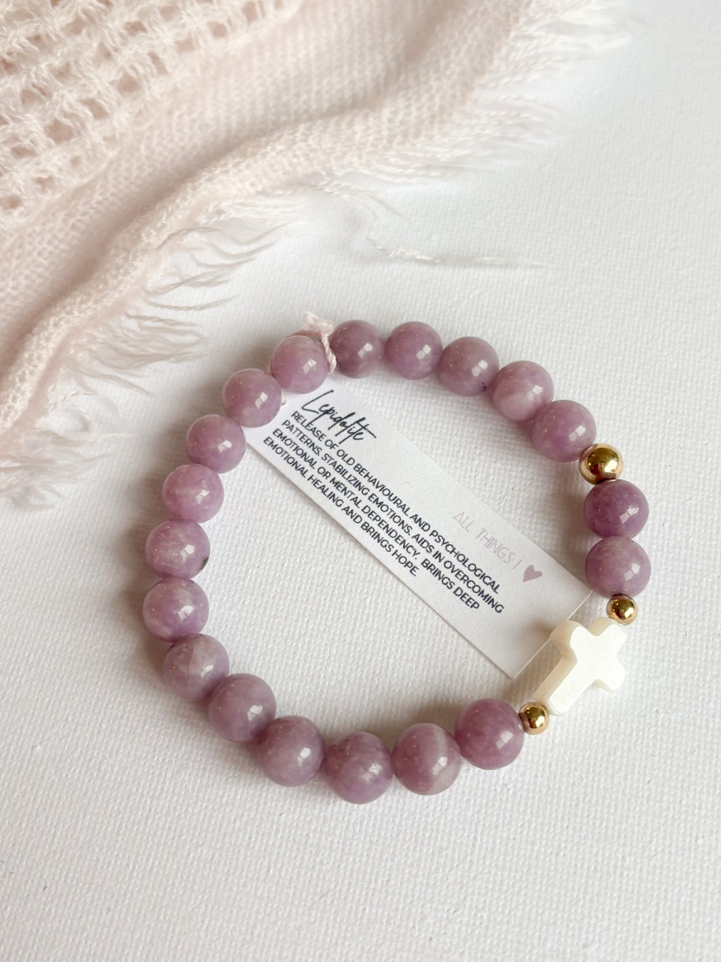 *CROCIFISSO BRACELET 8MM - READY TO ROCK