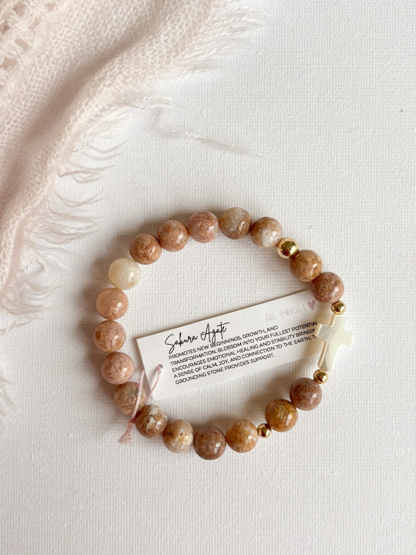 *CROCIFISSO BRACELET 8MM - READY TO ROCK