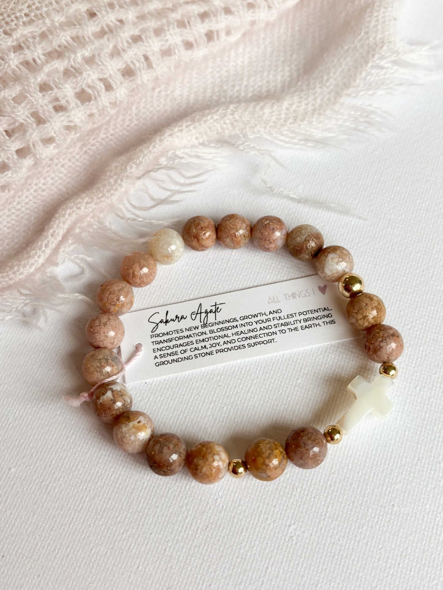 *CROCIFISSO BRACELET 8MM - READY TO ROCK