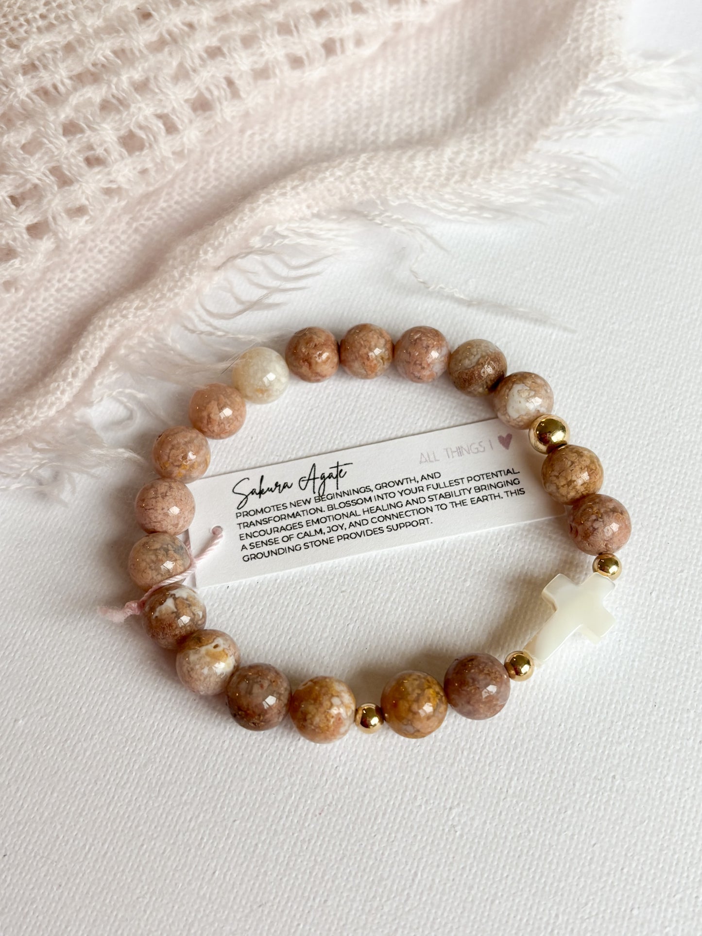 *CROCIFISSO BRACELET 8MM - READY TO ROCK