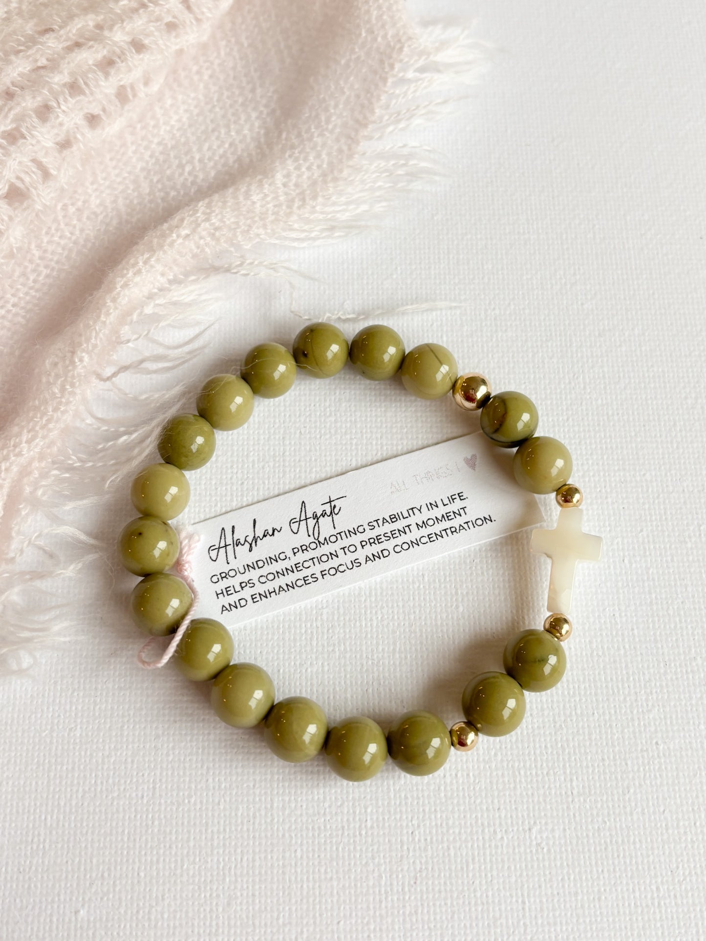 *CROCIFISSO BRACELET 8MM - READY TO ROCK