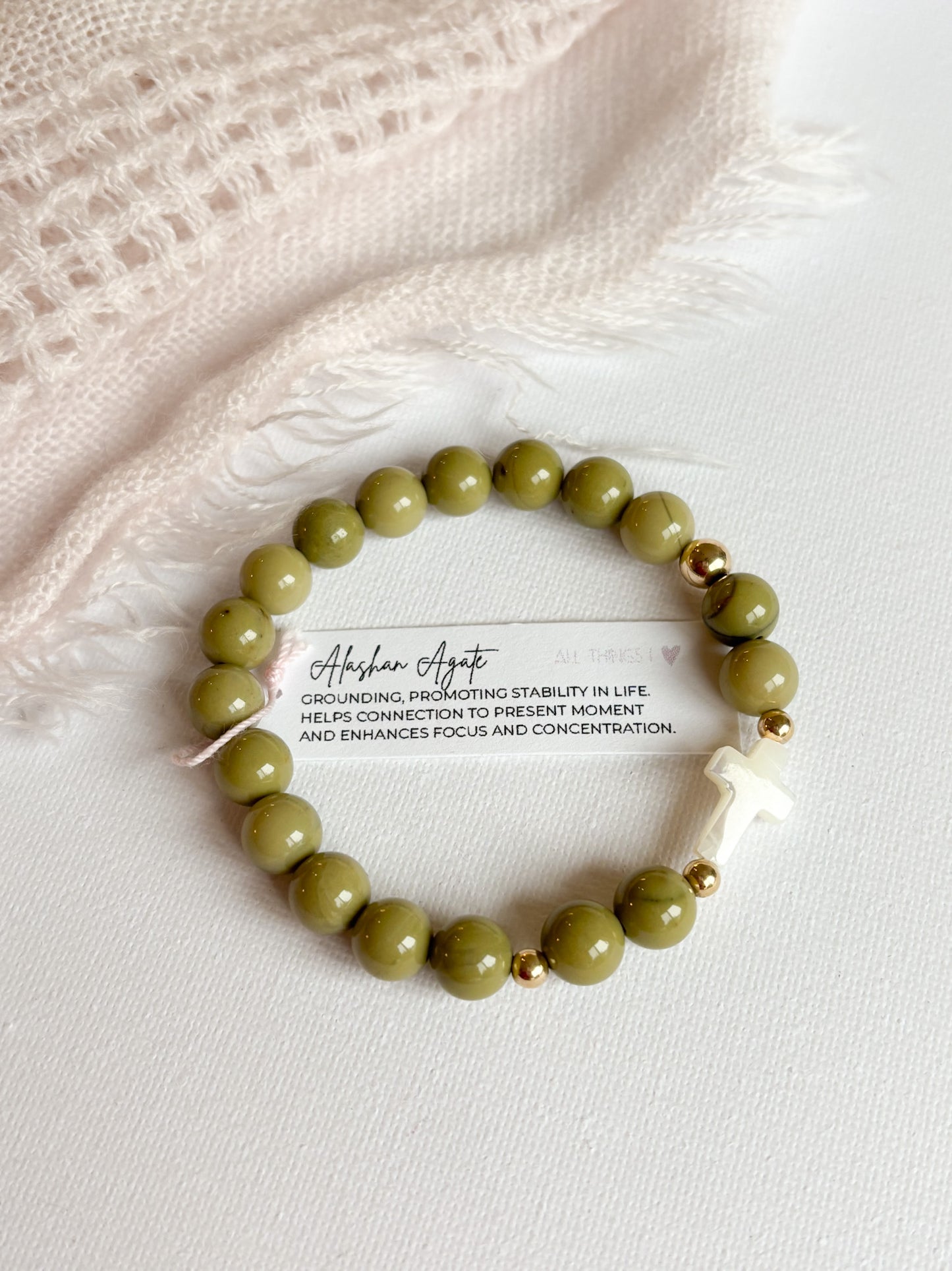 *CROCIFISSO BRACELET 8MM - READY TO ROCK