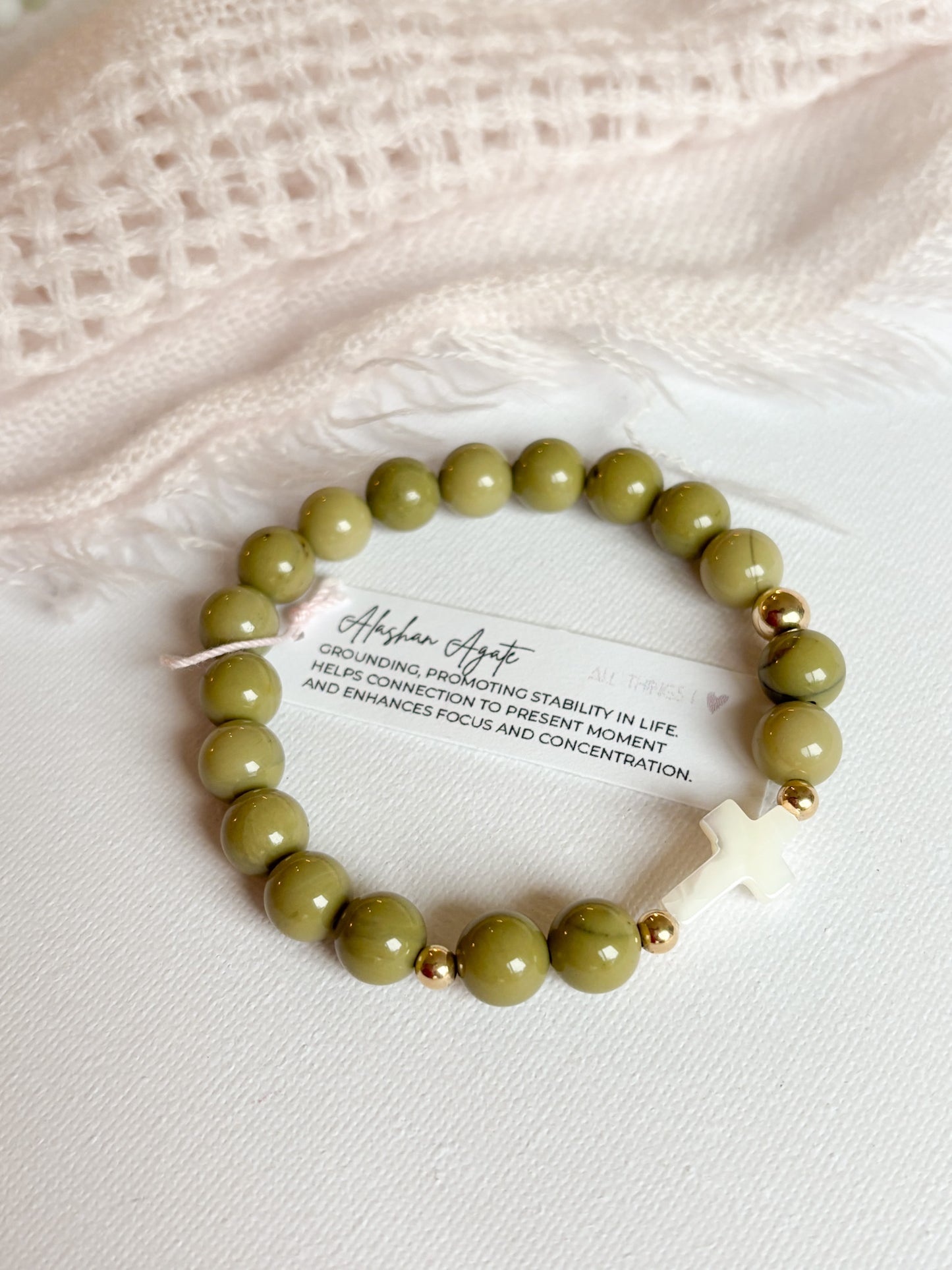 *CROCIFISSO BRACELET 8MM - READY TO ROCK