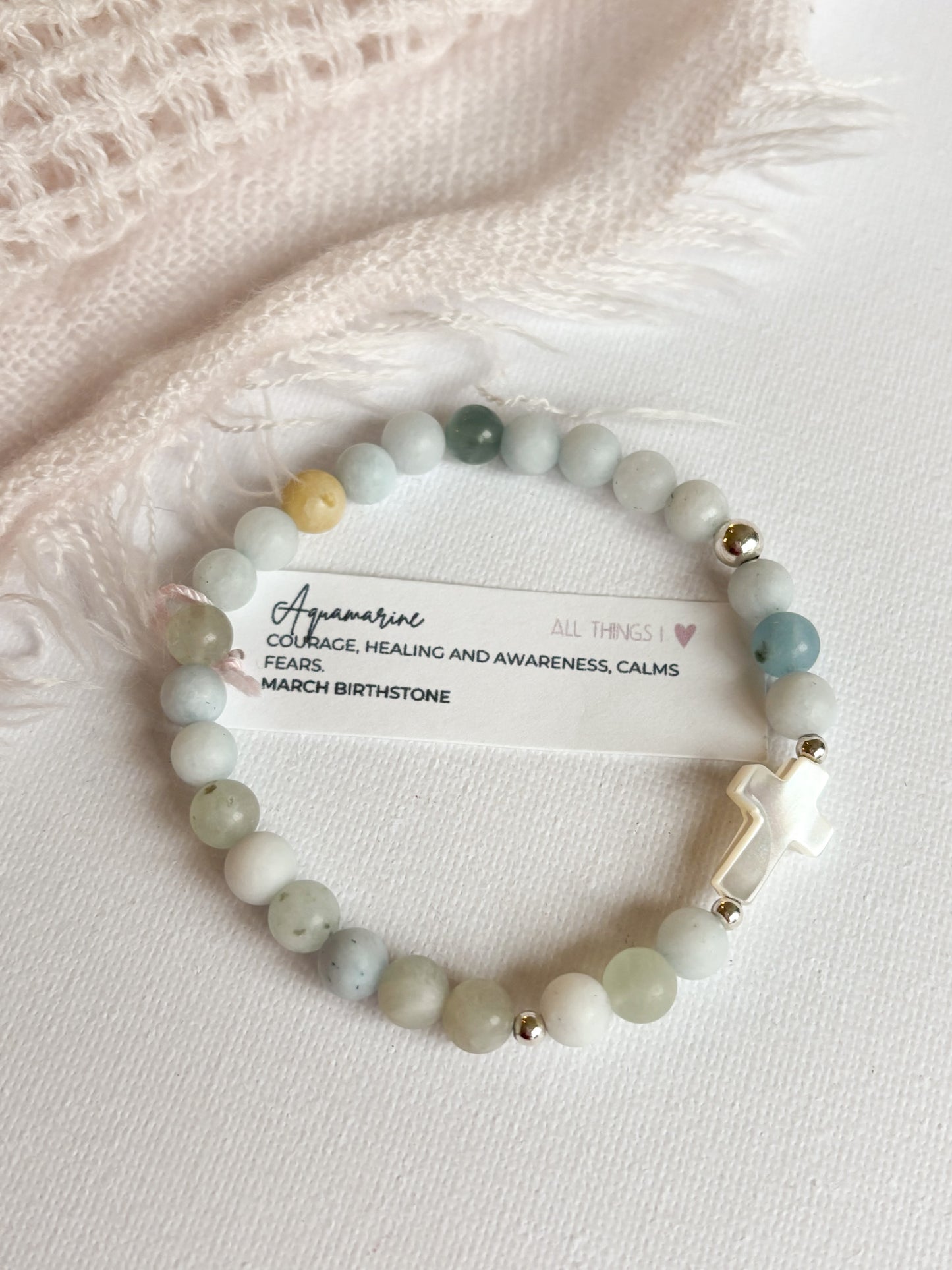 *CROCIFISSO BRACELET 6MM - READY TO ROCK