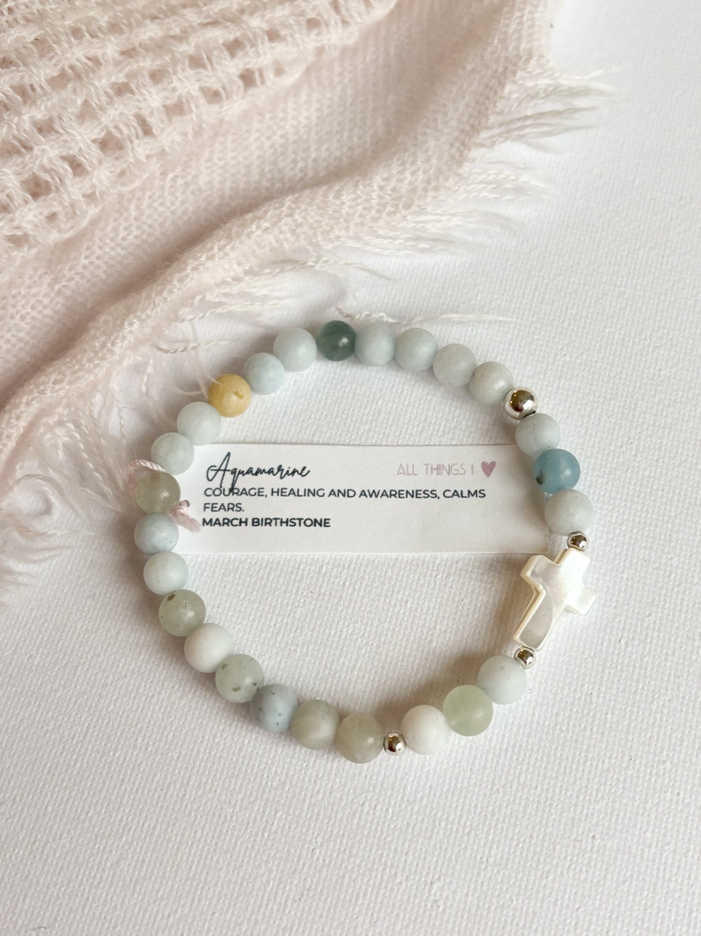 *CROCIFISSO BRACELET 6MM - READY TO ROCK