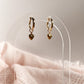 CUORE D'ORO HINGE HOOP EARRINGS