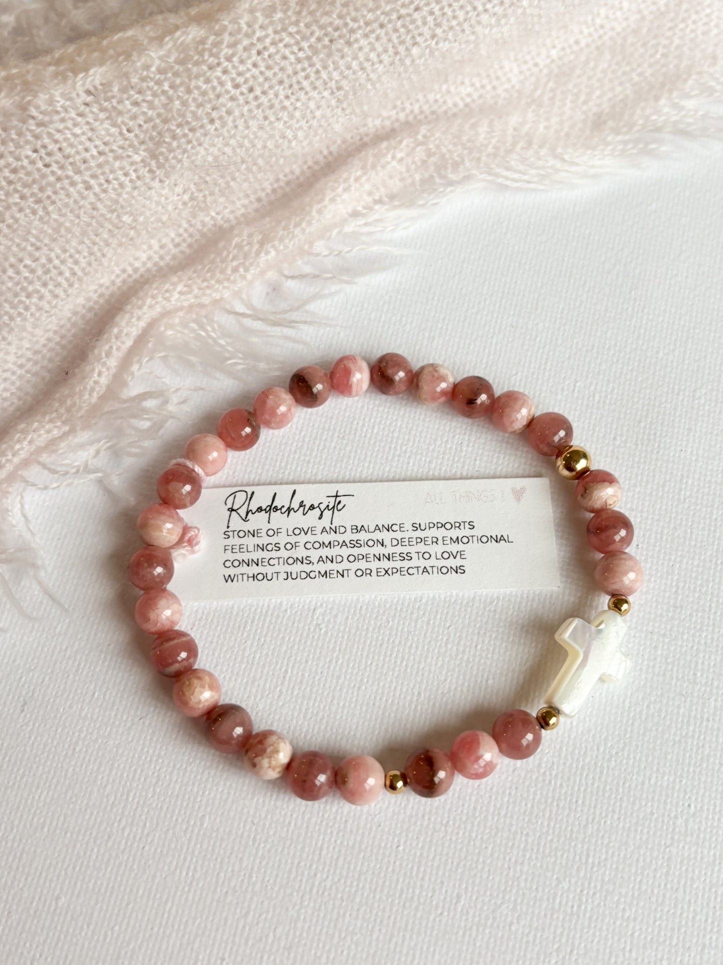 *CROCIFISSO BRACELET 6MM - READY TO ROCK