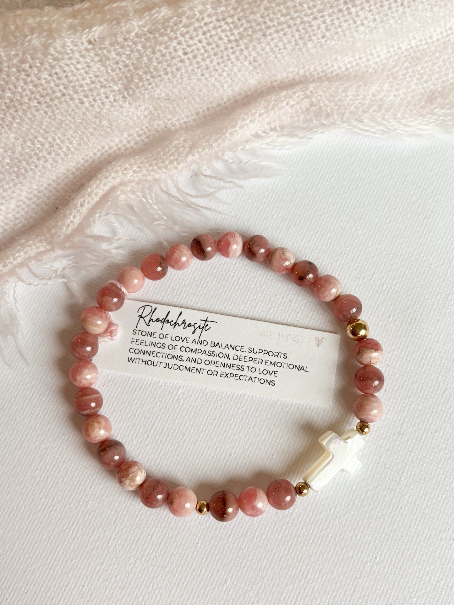 *CROCIFISSO BRACELET 6MM - READY TO ROCK