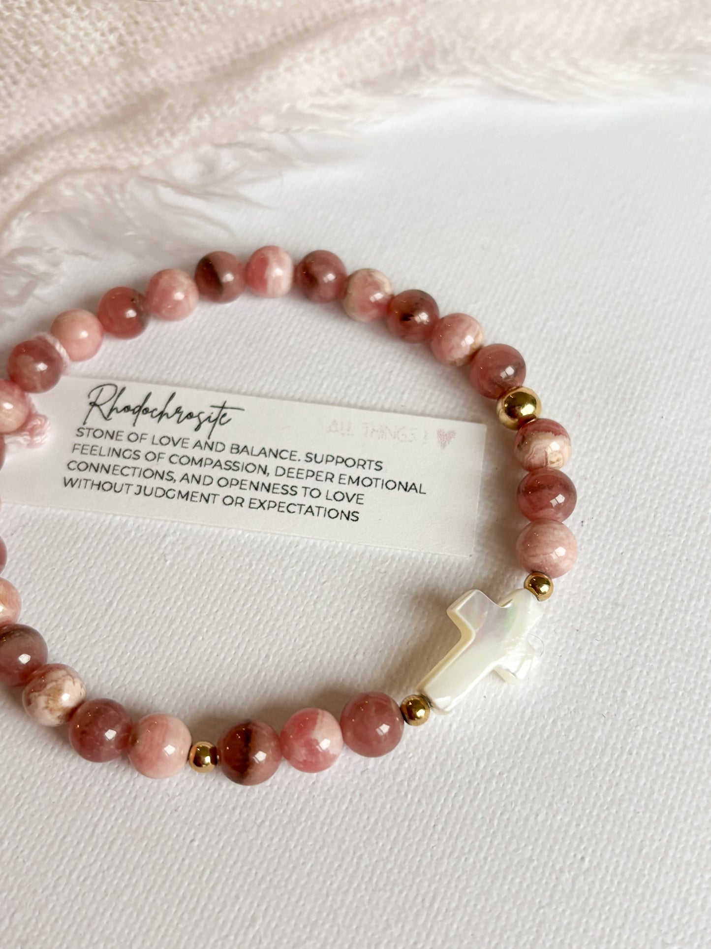 *CROCIFISSO BRACELET 6MM - READY TO ROCK