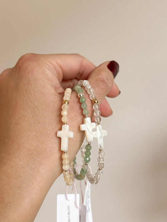 *CROCIFISSO BRACELET 4MM - READY TO ROCK