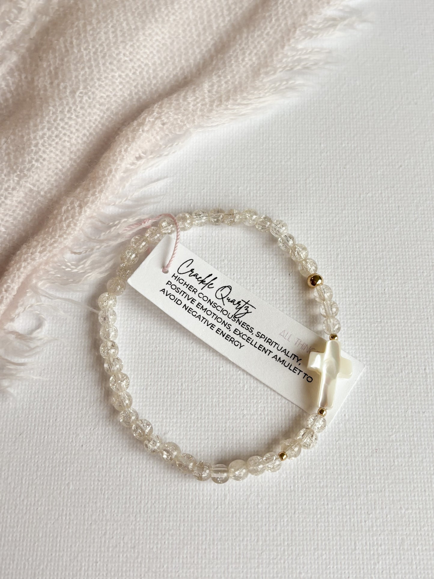 *CROCIFISSO BRACELET 4MM - READY TO ROCK