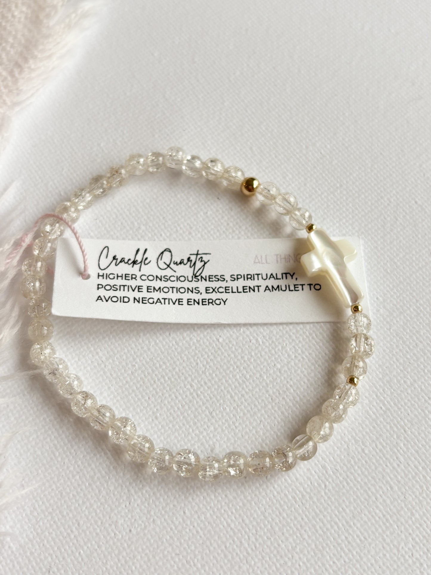 *CROCIFISSO BRACELET 4MM - READY TO ROCK