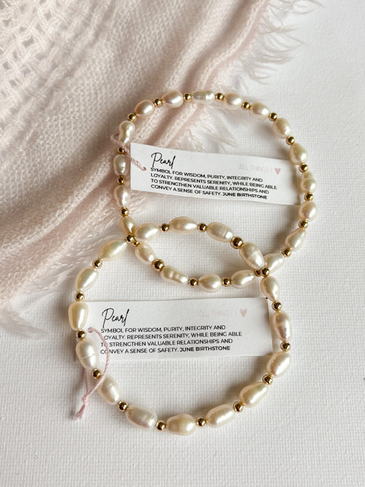 FRESHWATER PEARL BRACELET - READY TO ROCK