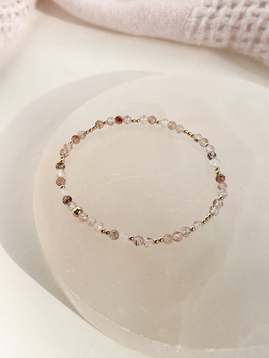 MINI SCINTILLA BRACELET - COPPER RUTILE 3MM