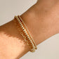 2MM 14K GOLD FILLED BEADED BRACELET