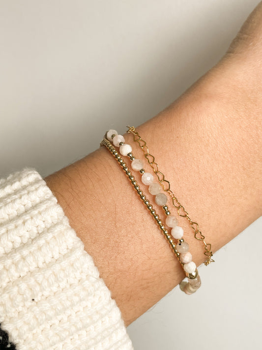 MINI SCINTILLA BRACELET - ARUSHA SUNSTONE 3MM