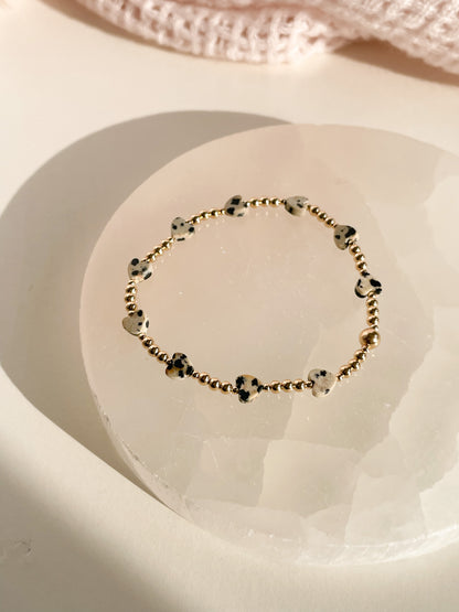 SPRUZZATA D'AMORE BRACELET - DALMATIAN JASPER