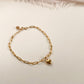 CUORE D'ORO STAPLE CHAIN BRACELET