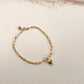 CUORE D'ORO STAPLE CHAIN BRACELET