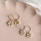 HAPPY DAISY HOOPS - 14K GOLD FILLED