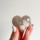 GEMSTONE HEART - GREEN FLOWER AGATE