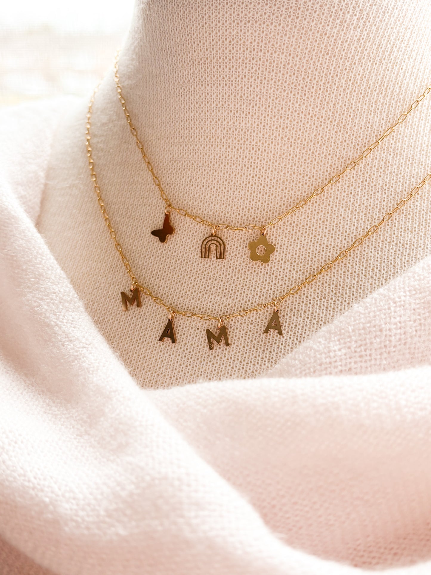 PERSONALIZED CHARM NECKLACE - 14K GOLD FILLED