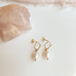 PEARL BUBBLE DIAMOND STUD EARRINGS