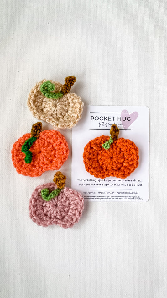 POCKET HUG - PUMPKIN, SET OF THREE