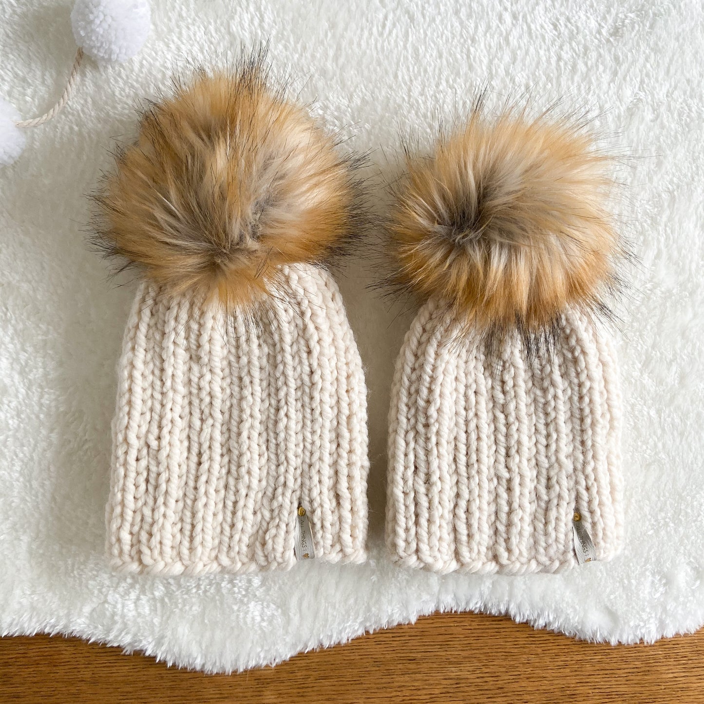 RIBBED BEANIE - BABY TO ADULT SIZE - MADE TO ORDER