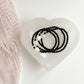 SWEET HEART BRACELET - BLACK ONYX, 4MM