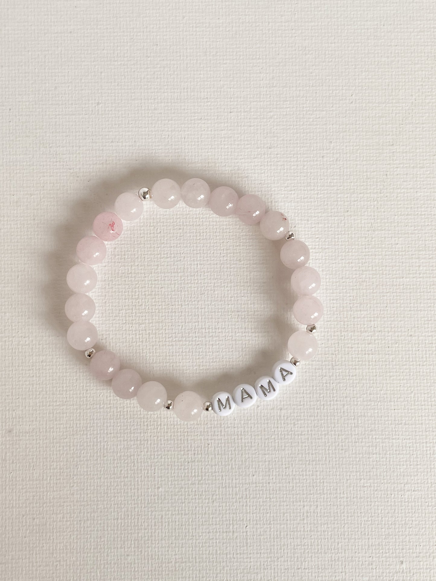 PERSONALIZE YOUR OWN BRACELET - ROSE QUARTZ 8MM