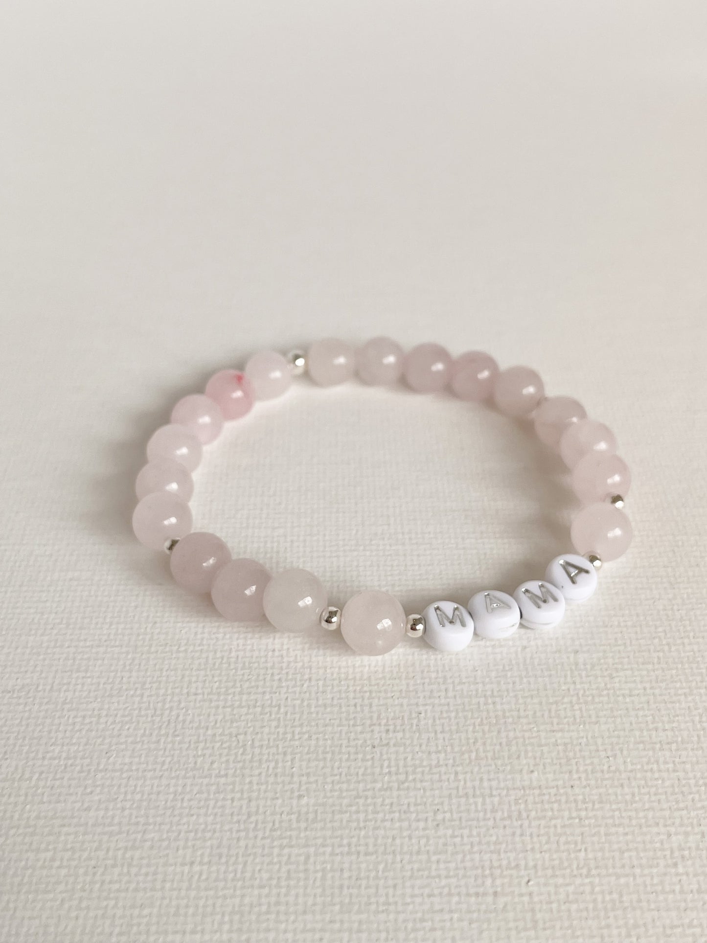 PERSONALIZE YOUR OWN BRACELET - ROSE QUARTZ 8MM