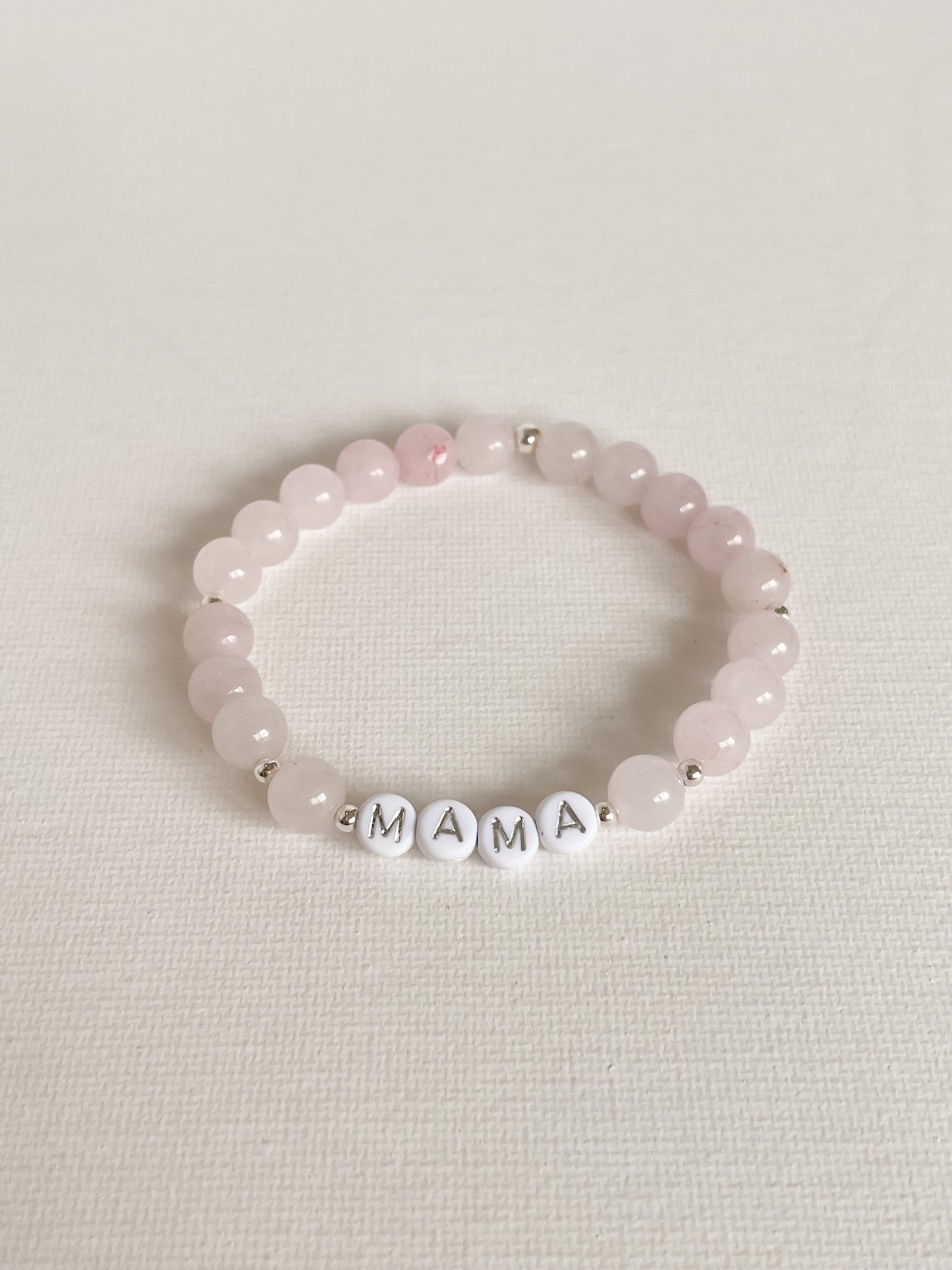 PERSONALIZE YOUR OWN BRACELET - ROSE QUARTZ 8MM
