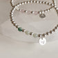 HAND STAMPED HEART CHARM BRACELET