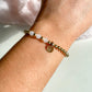 HAND STAMPED HEART CHARM BRACELET