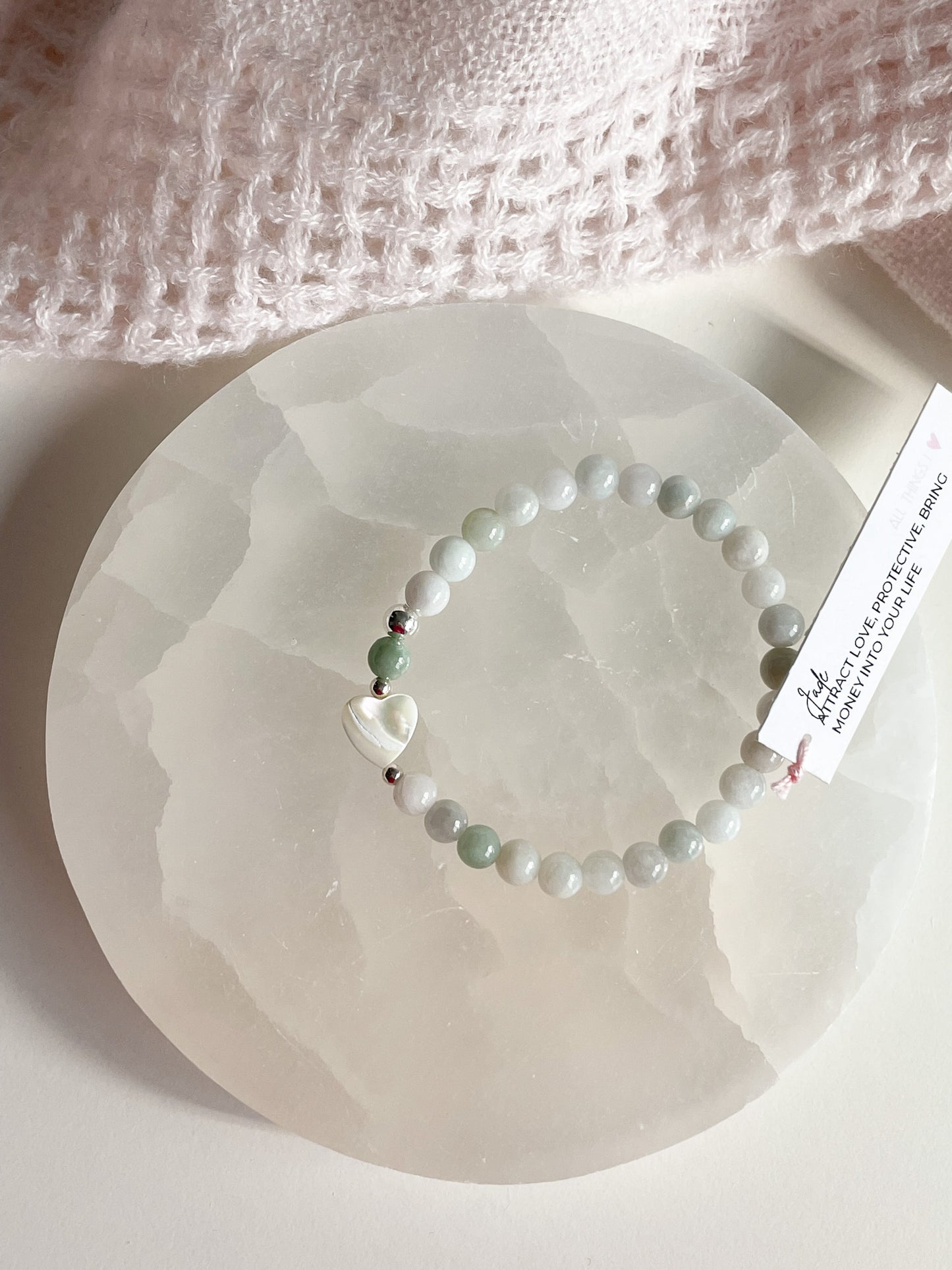 TESORO BRACELET - BURMA JADE, 6MM
