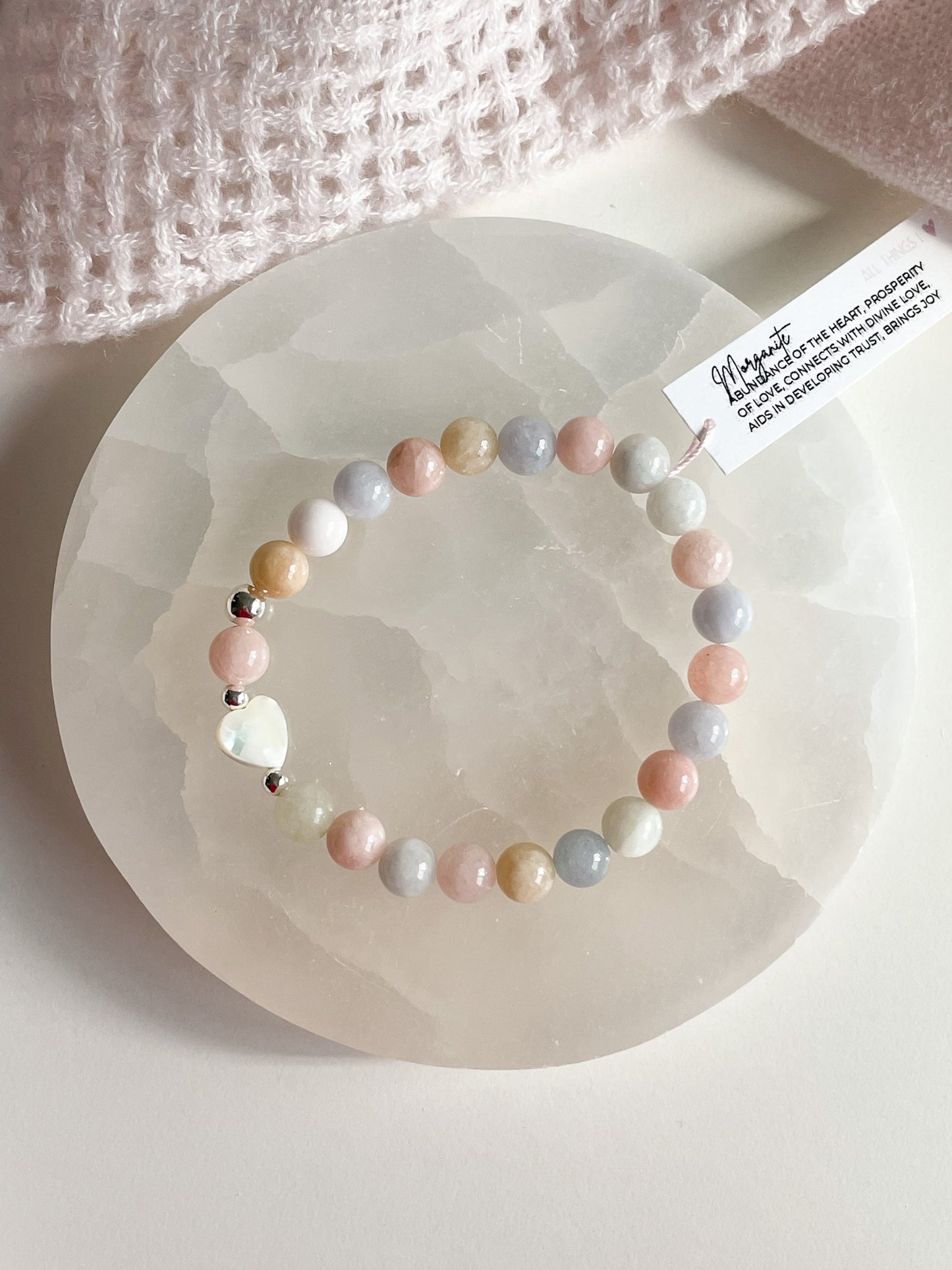 TESORO BRACELET - MORGANITE, 8MM
