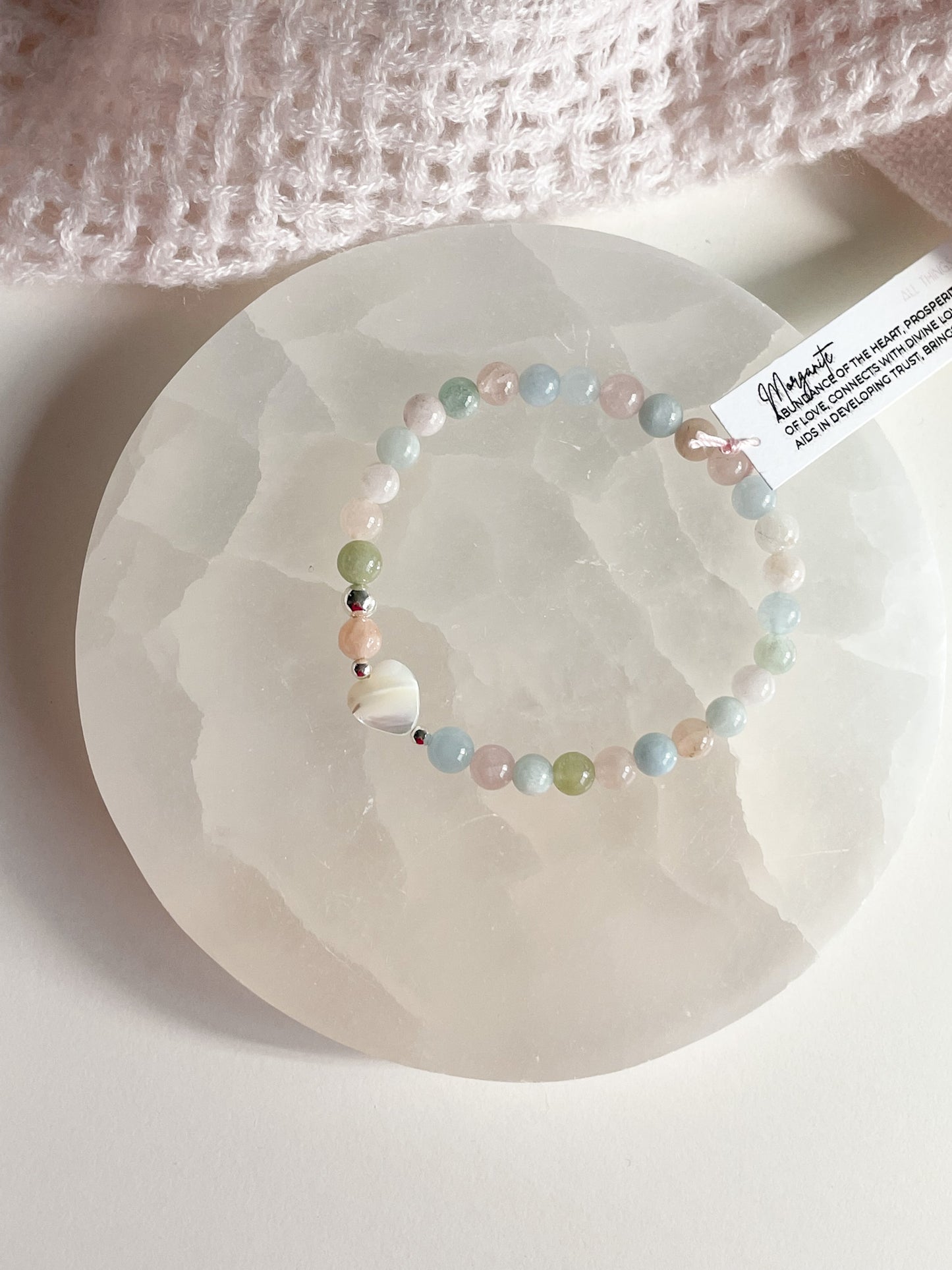 TESORO BRACELET - MORGANITE, 6MM