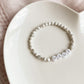LETTER BEAD BRACELET - HOWLITE 4MM
